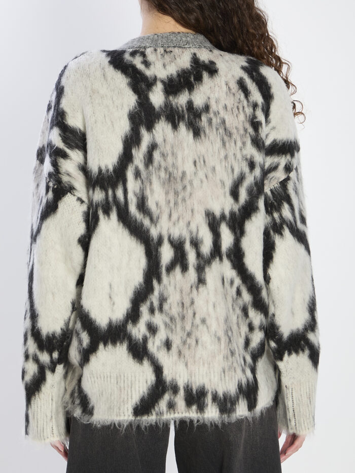 The Attico Python-print sweater