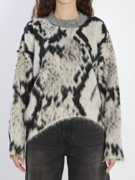 The Attico Python-print sweater