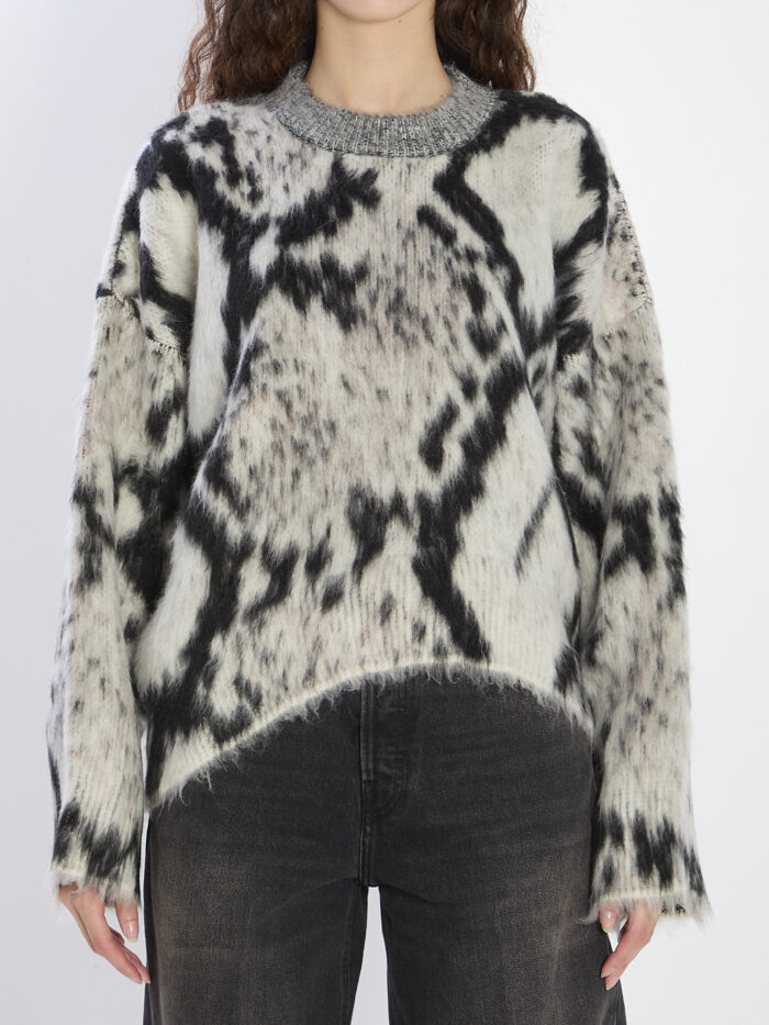 The Attico Python-print sweater