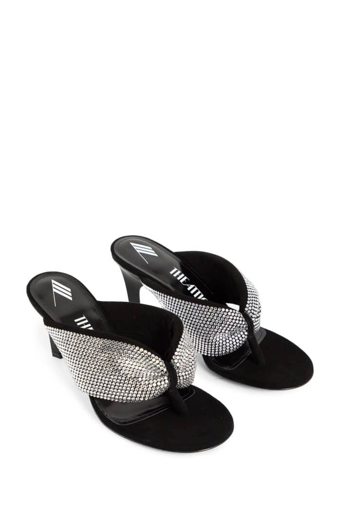 THE ATTICO ''rem'' Rhinestone Mules