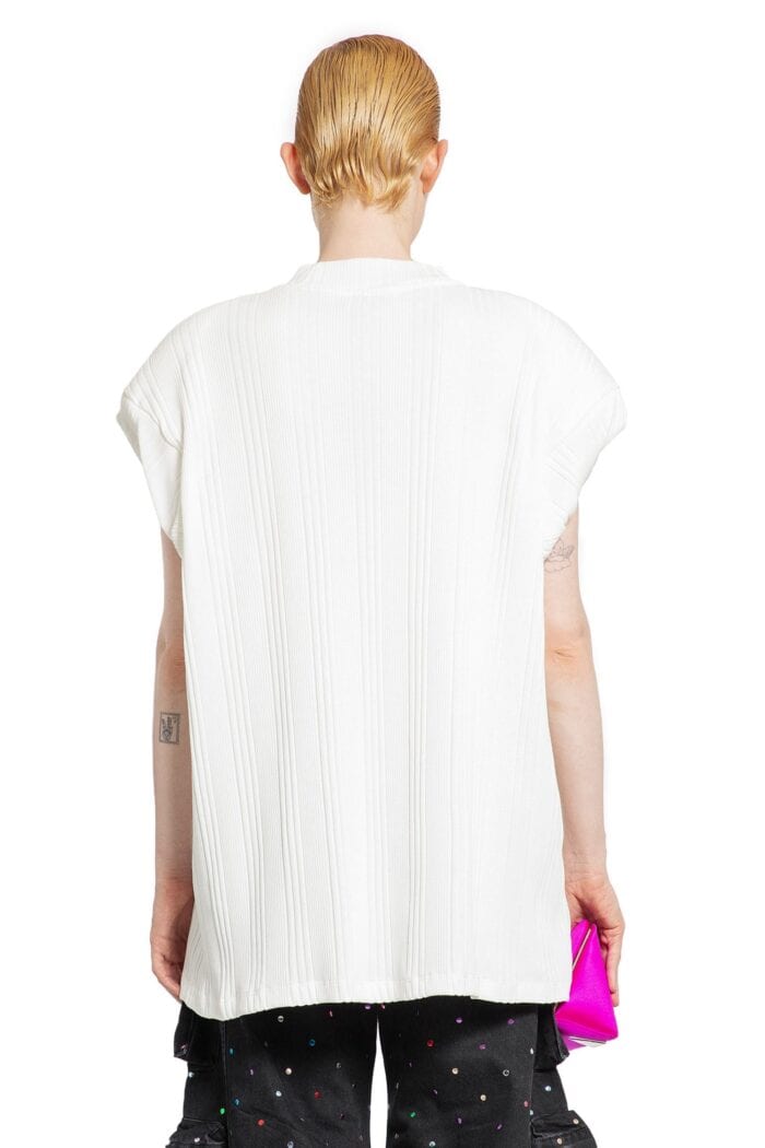 THE ATTICO Ribbed Jersey Oversized T-shirt