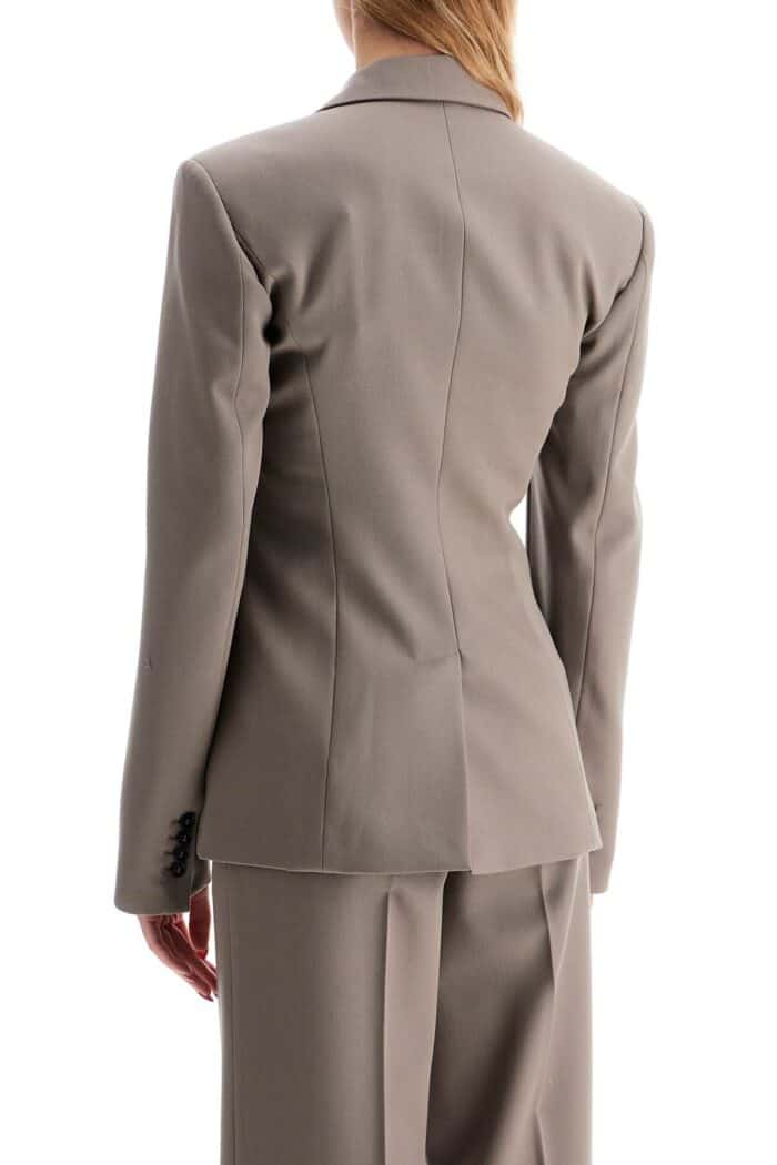 THE ATTICO Single-breasted Wool Blazer