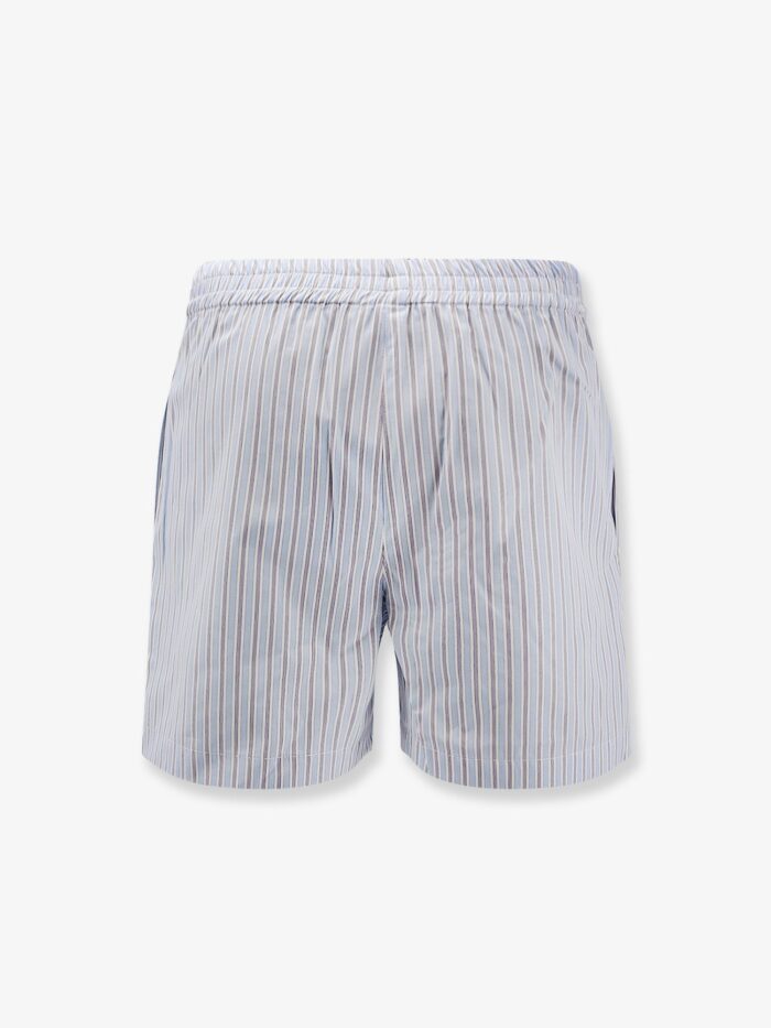 The Attico Striped Cotton Shorts