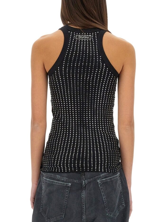 The Attico TANK TOP "BLACK"