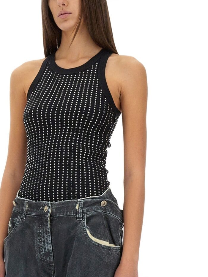 The Attico TANK TOP "BLACK"