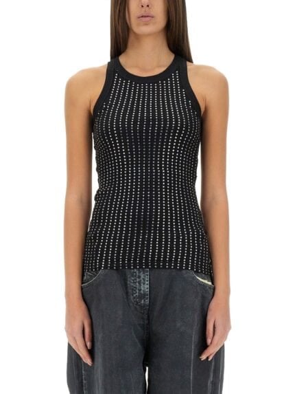 The Attico TANK TOP "BLACK"