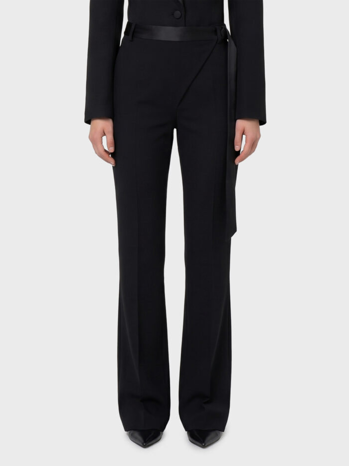 the attico tuxedo trousers in virgin wool The Attico Tuxedo trousers in virgin wool