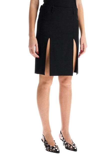 THE ATTICO "wool Skirt With Slits"