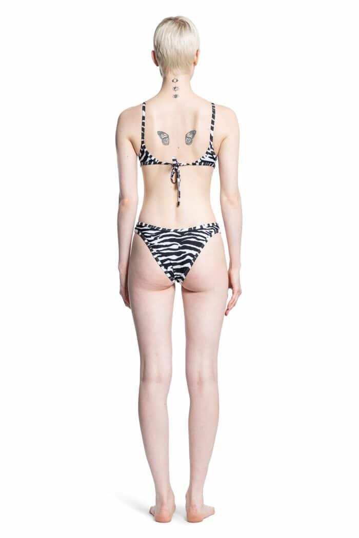 THE ATTICO Zebra Print Bikini