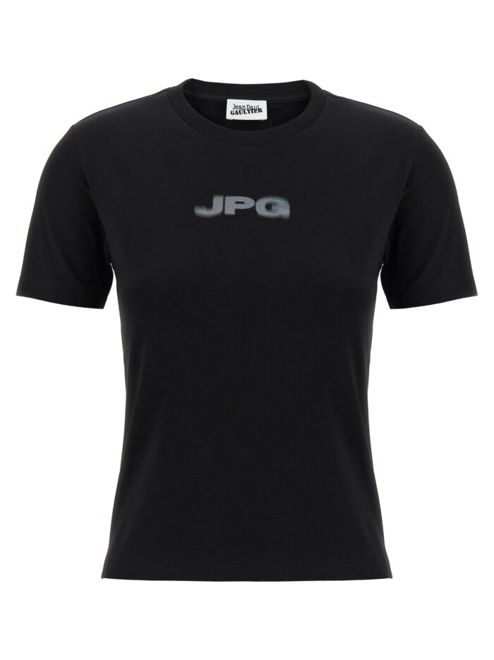 jean paul gaultier 'the black jpg baby tee' t shirt JEAN PAUL GAULTIER 'The Black JPG Baby Tee' T-shirt