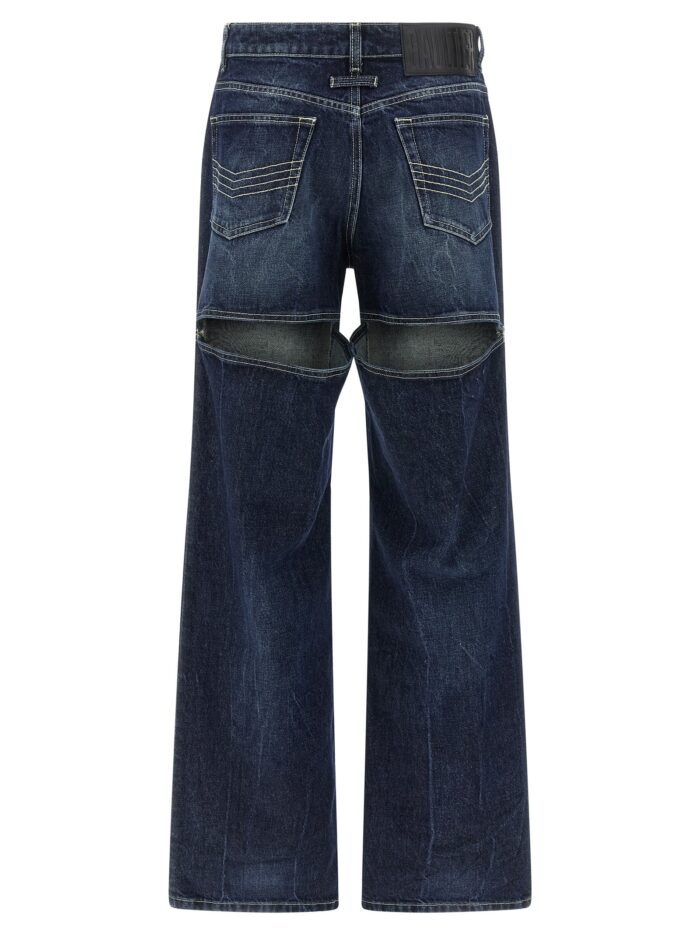 JEAN PAUL GAULTIER 'The Blue Cut-Out' Jeans