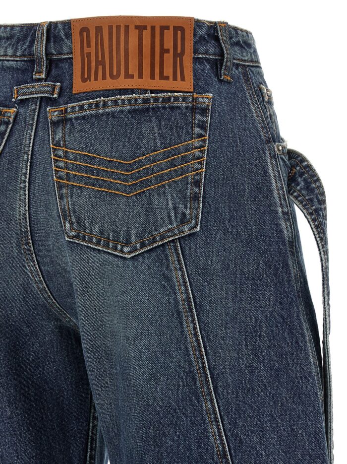 JEAN PAUL GAULTIER 'The Blue Denim Strap' Jeans