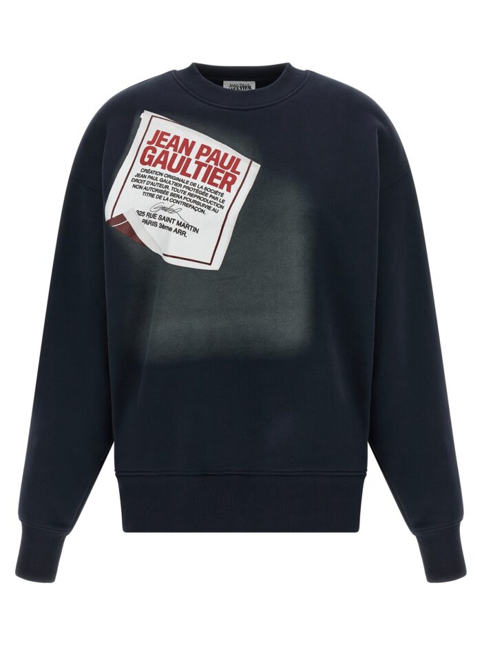 jean paul gaultier 'the blue gaultier label' sweatshirt JEAN PAUL GAULTIER 'The Blue Gaultier Label' Sweatshirt