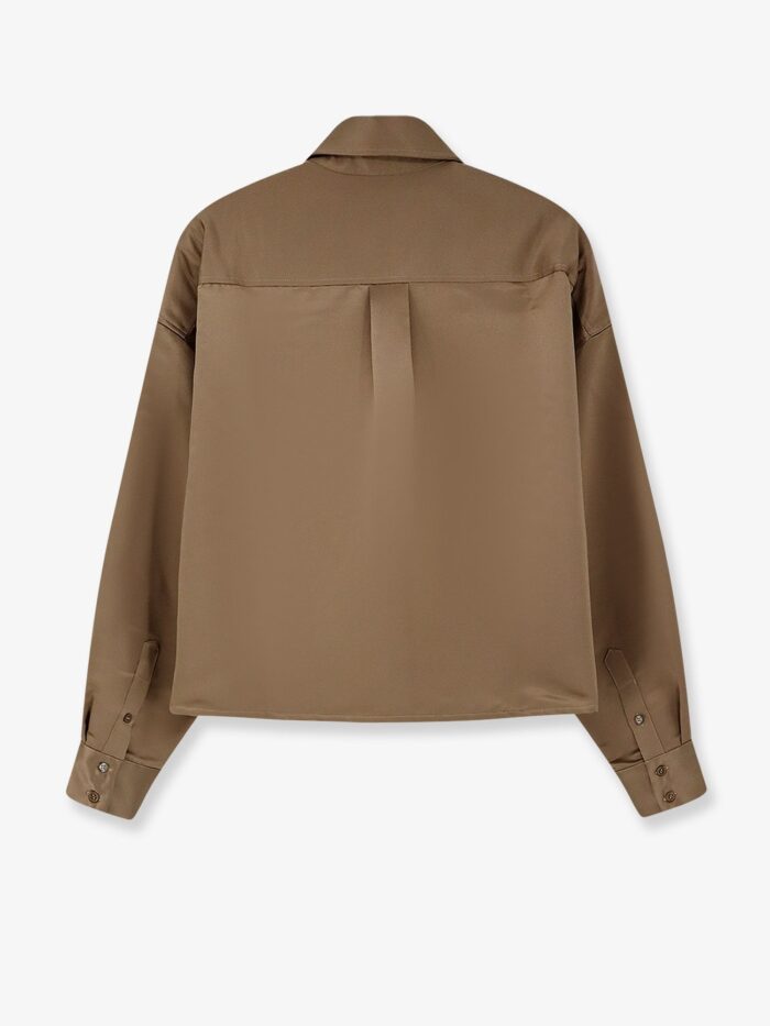 THE FRANKIE SHOP Arlen Satin Boxy Shirt