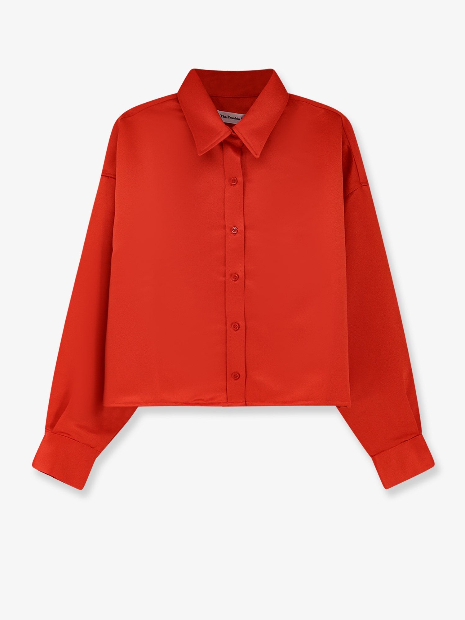 THE FRANKIE SHOP Arlen Satin Boxy Shirt