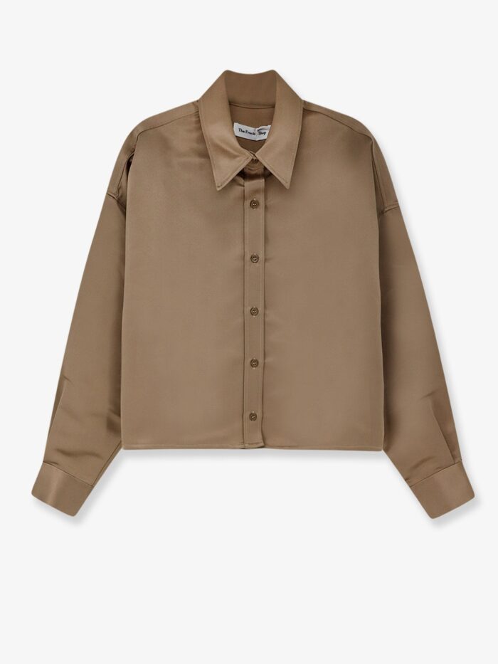 THE FRANKIE SHOP Arlen Satin Boxy Shirt