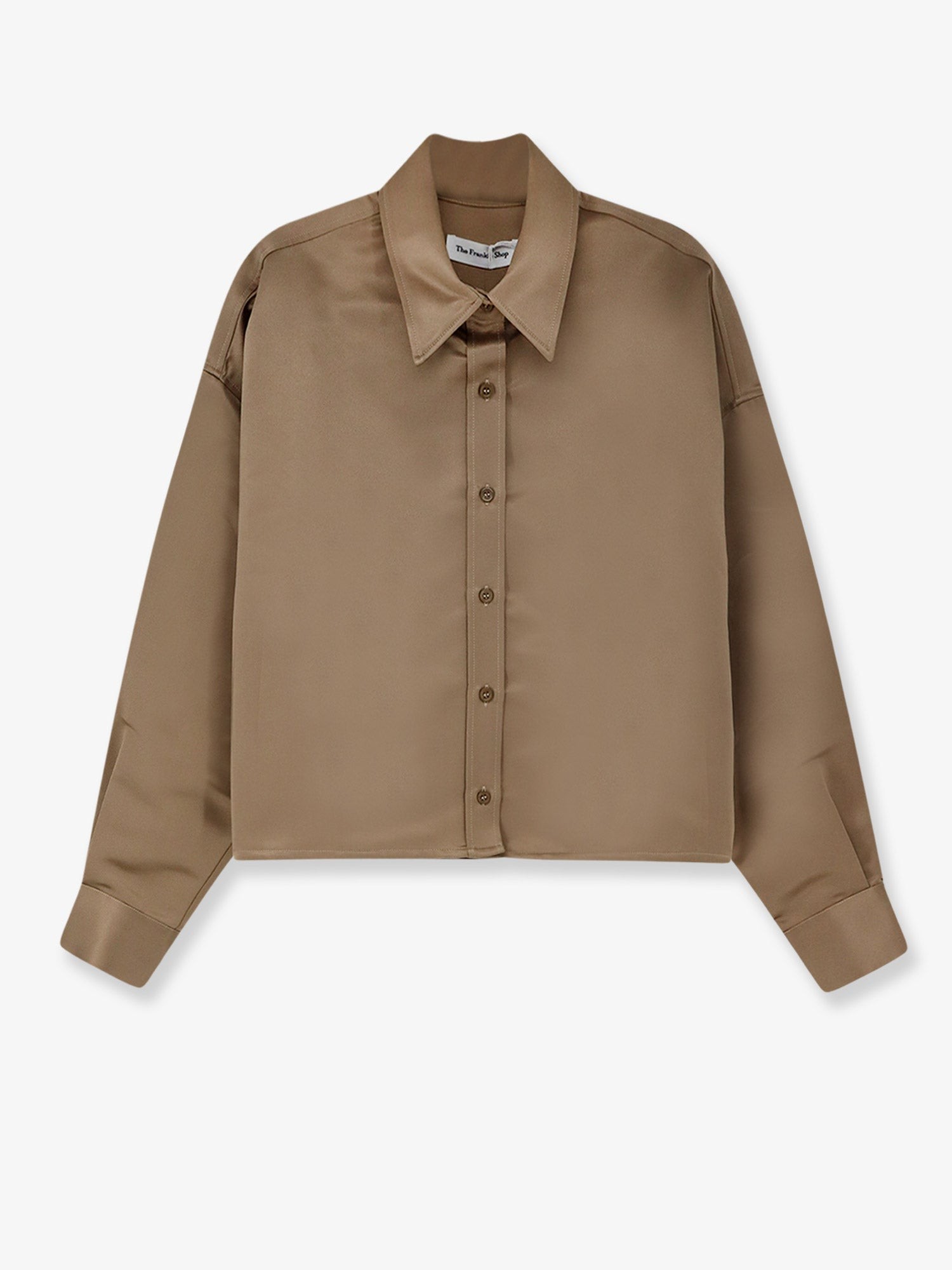 THE FRANKIE SHOP Arlen Satin Boxy Shirt