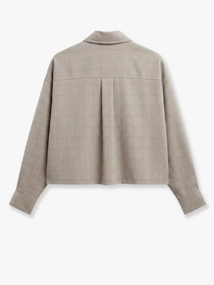 THE FRANKIE SHOP Arlen Shirt In Virgin Wool Blend