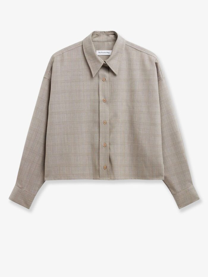 THE FRANKIE SHOP Arlen Shirt In Virgin Wool Blend