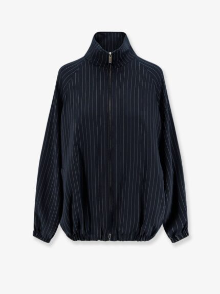 THE FRANKIE SHOP Baxter Pinstripe Recycled Material Jacket
