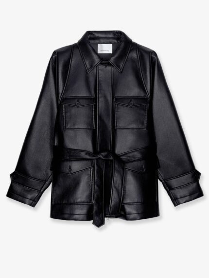 THE FRANKIE SHOP Kelia Faux Leather Trench