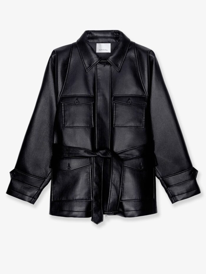 the frankie shop kelia faux leather trench THE FRANKIE SHOP Kelia Faux Leather Trench