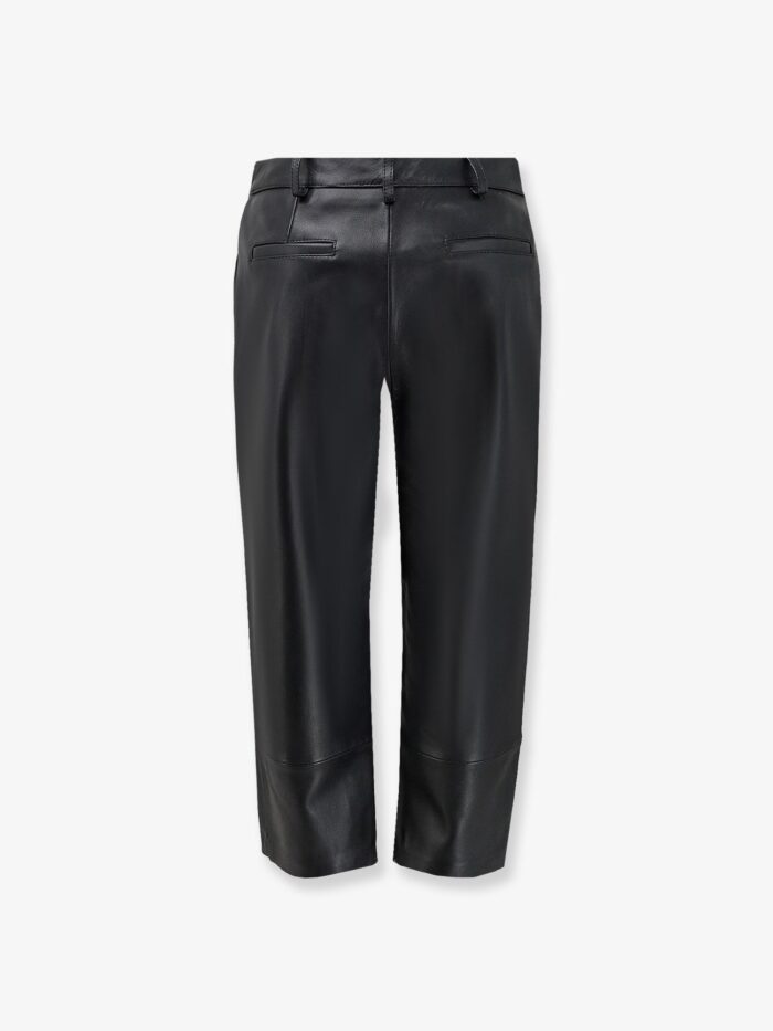 THE FRANKIE SHOP Lior Capri Leather Trousers