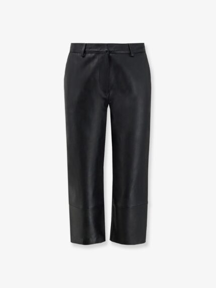 THE FRANKIE SHOP Lior Capri Leather Trousers