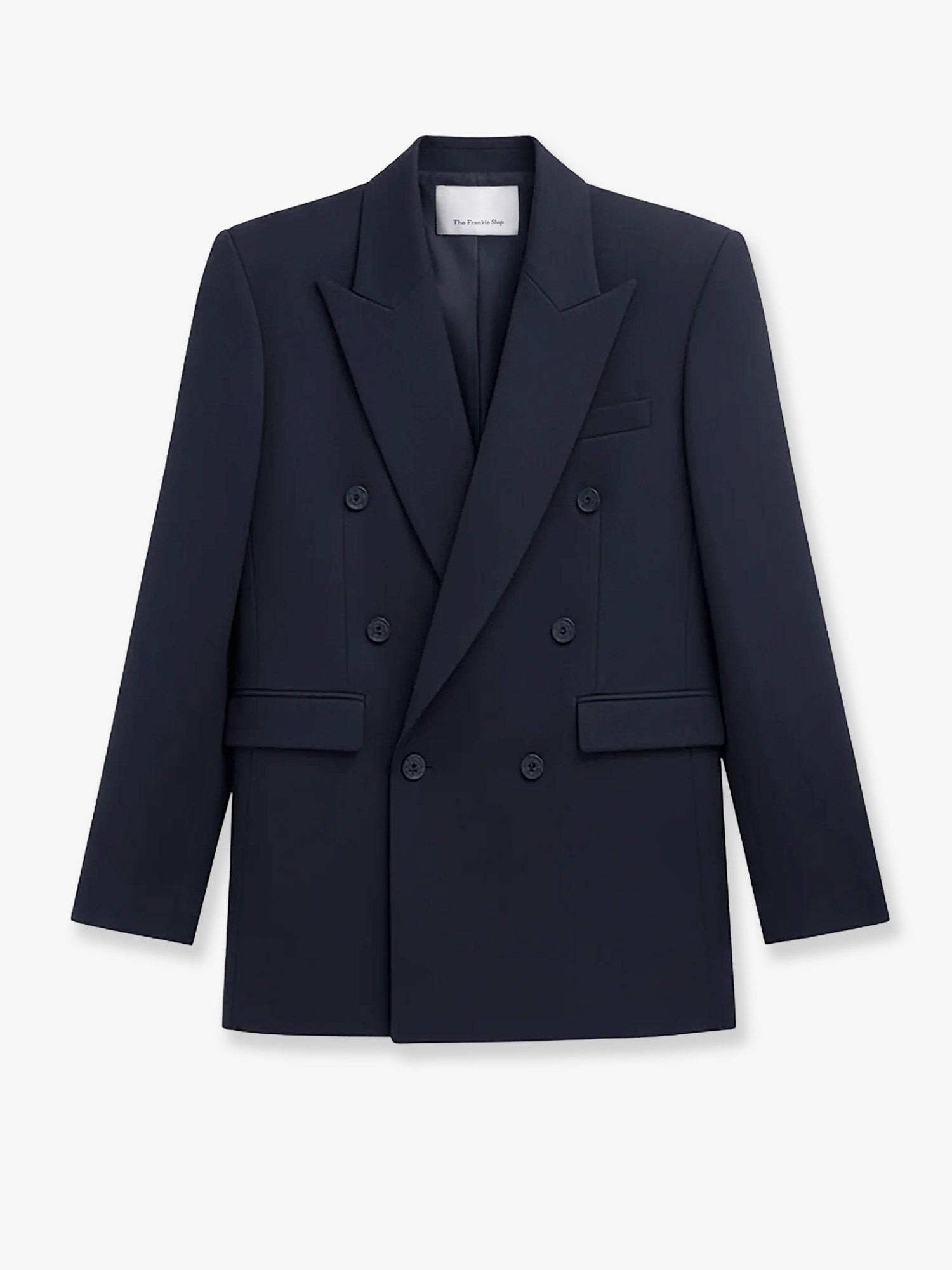 THE FRANKIE SHOP Monterey Structured Wool Blend Blazer