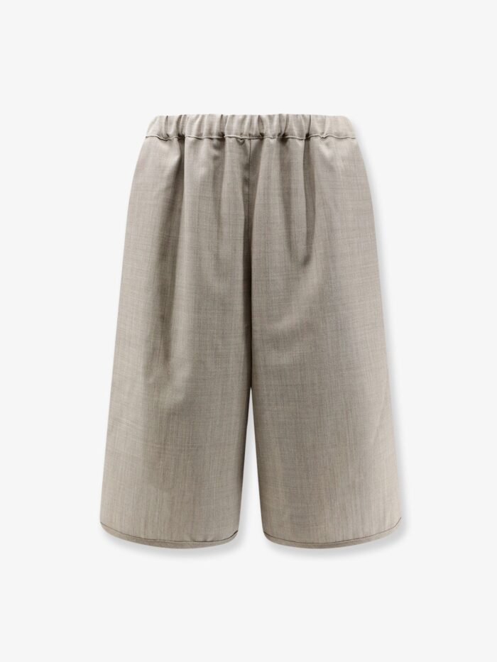 THE FRANKIE SHOP Nelis Mélange Virgin Wool Bermuda Shorts