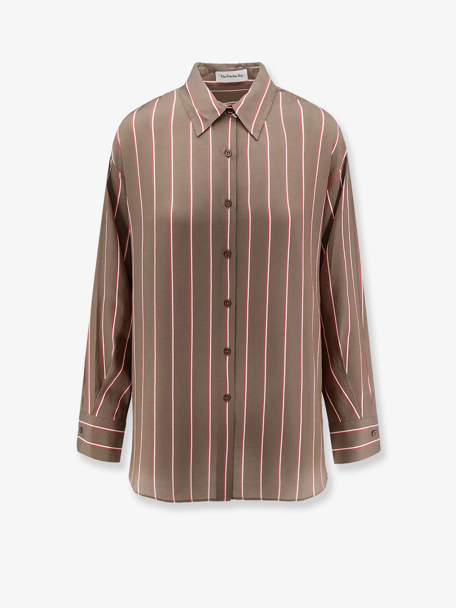 THE FRANKIE SHOP Peri Fluid Viscose And Silk Shirt