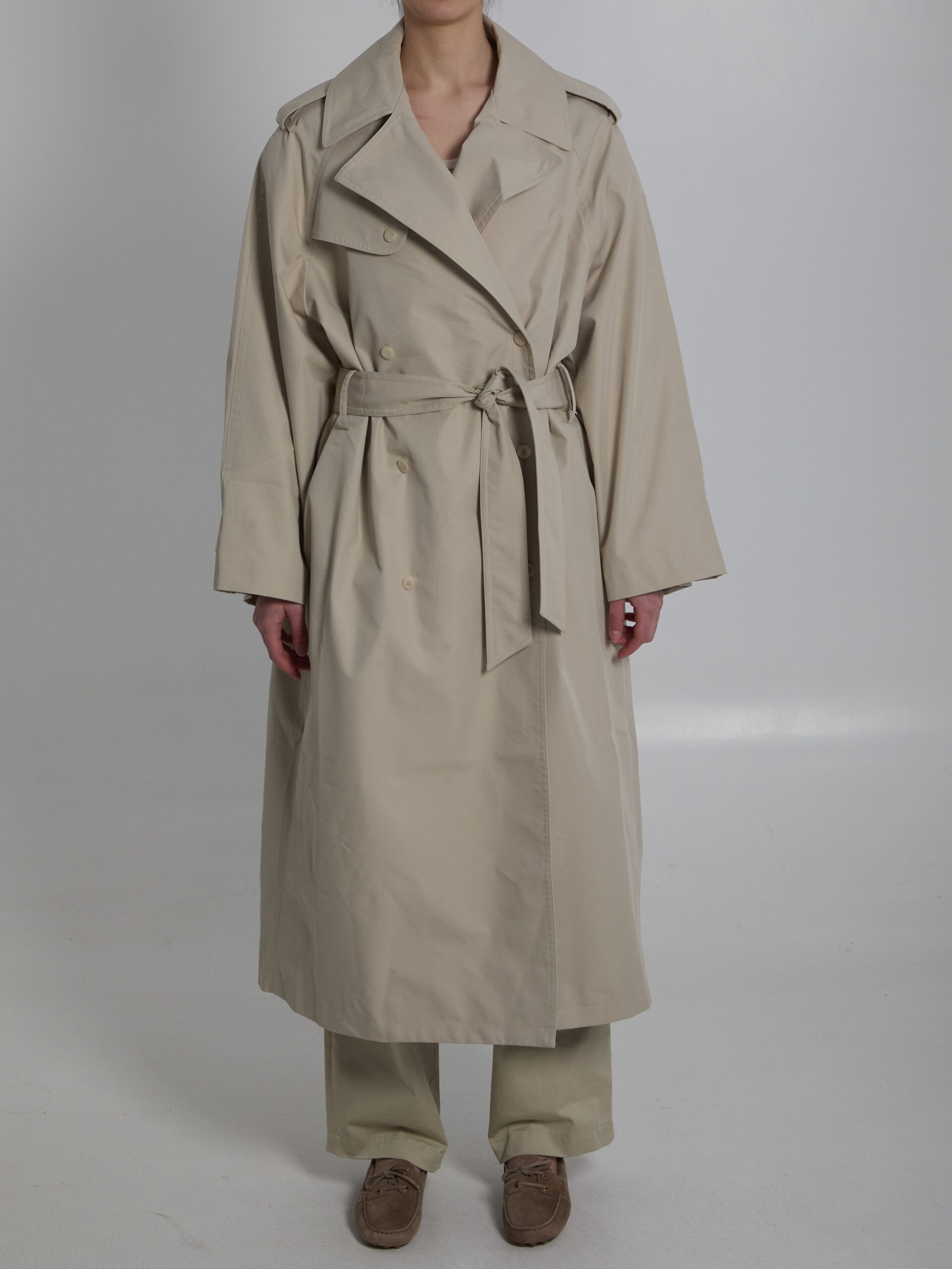 The Frankie Shop Riva cotton trench coat