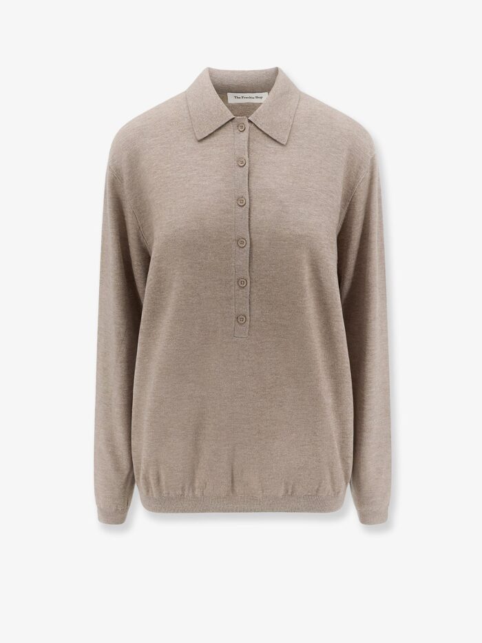 THE FRANKIE SHOP Tala Wool Blend Polo Shirt