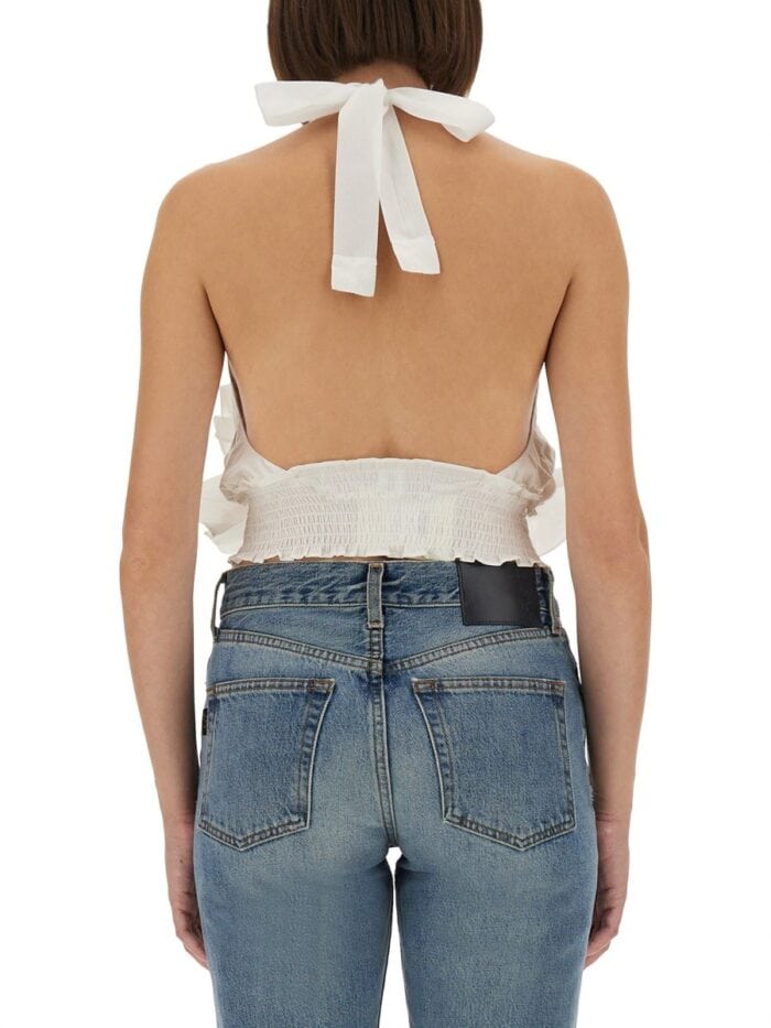THE GARMENT "CYPRUS LAYER" TOP WITH RUFFLES