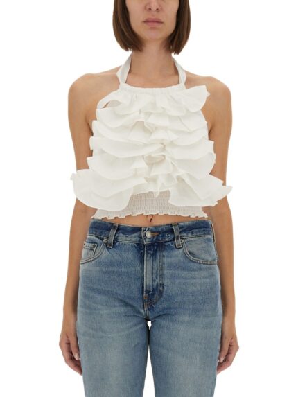 THE GARMENT "CYPRUS LAYER" TOP WITH RUFFLES