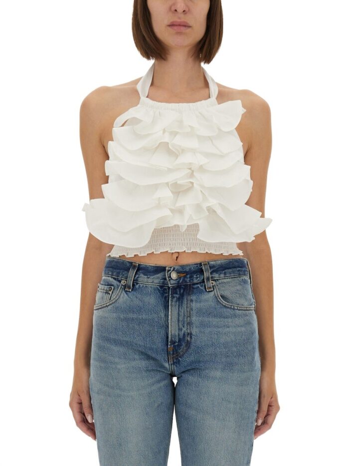 THE GARMENT "CYPRUS LAYER" TOP WITH RUFFLES