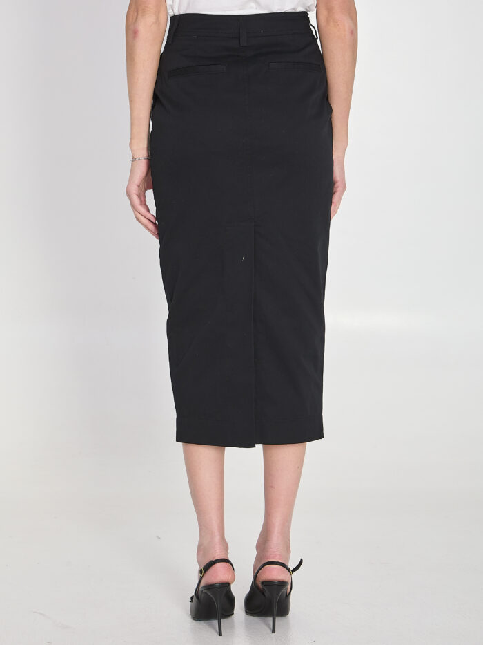 The Latest Cotton gabardine skirt