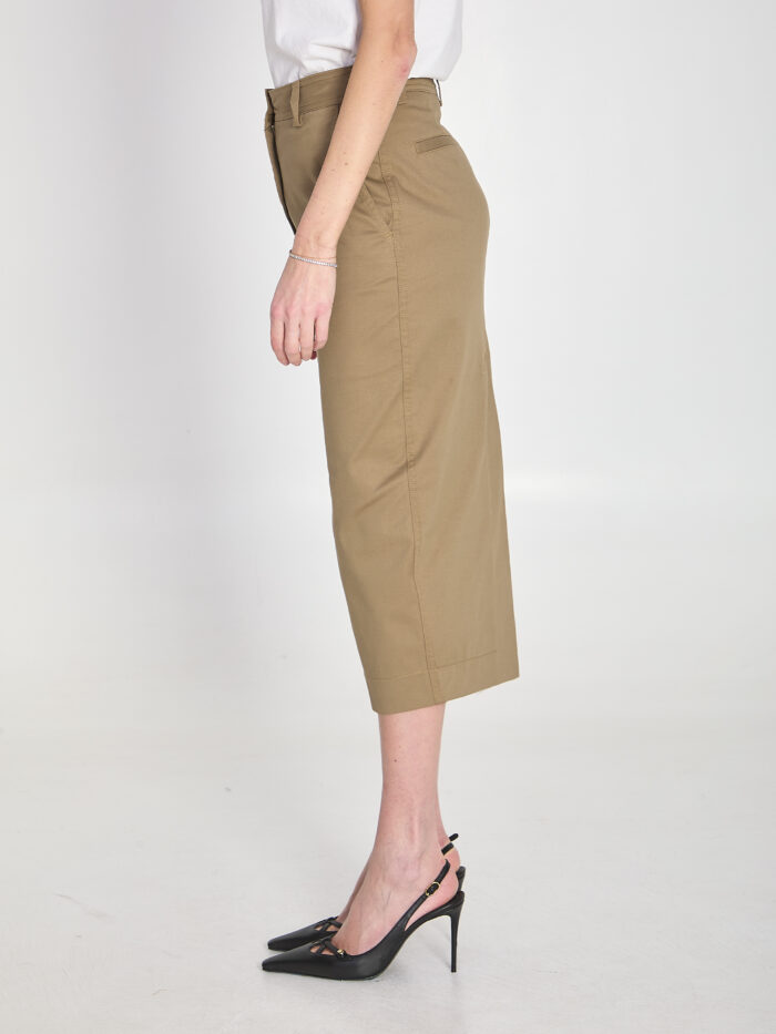 The Latest Cotton gabardine skirt