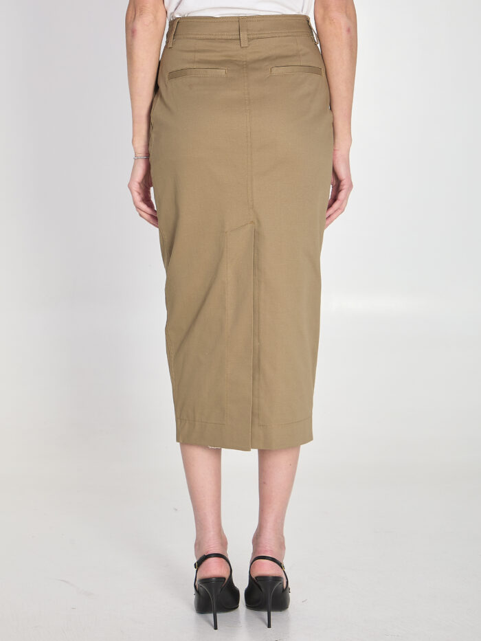 The Latest Cotton gabardine skirt