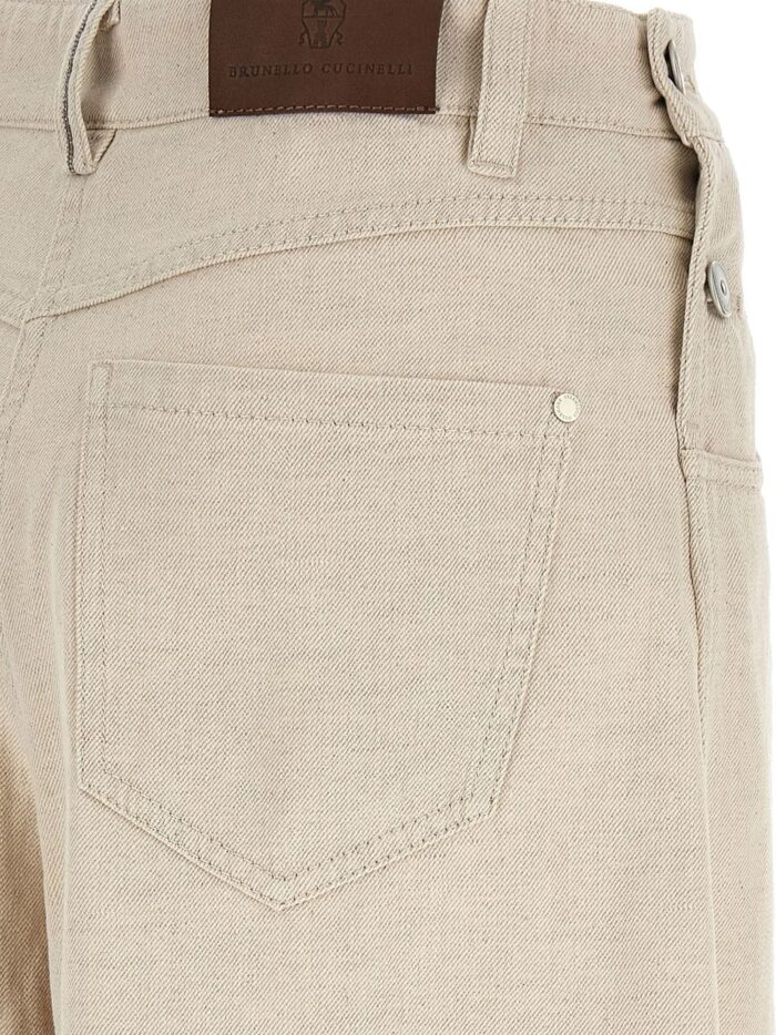 Brunello Cucinelli The Maxi Sailor Jean-Low Slung Trousers
