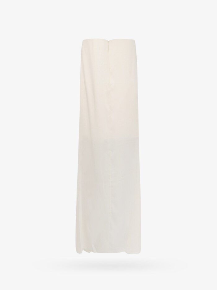 THE NEW ARRIVALS ILKYAZ OZEL Satin Dress With Back Asymmetric Insert