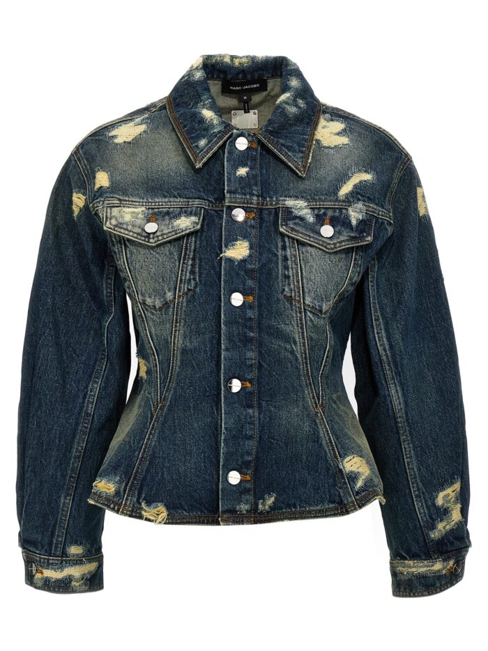 marc jacobs 'the rip and repair fluted denim jacket' jacket Marc Jacobs 'The Rip And Repair Fluted Denim Jacket' Jacket