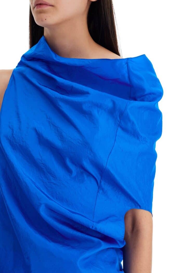 THE ROW Asymmetric Silk Top In Aria