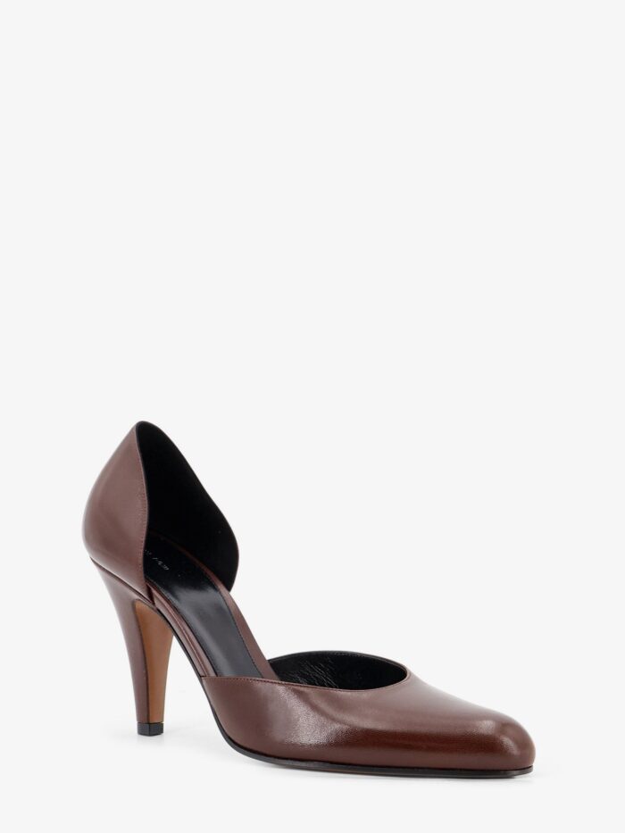 THE ROW D'Orsay Ornella Leather Pumps