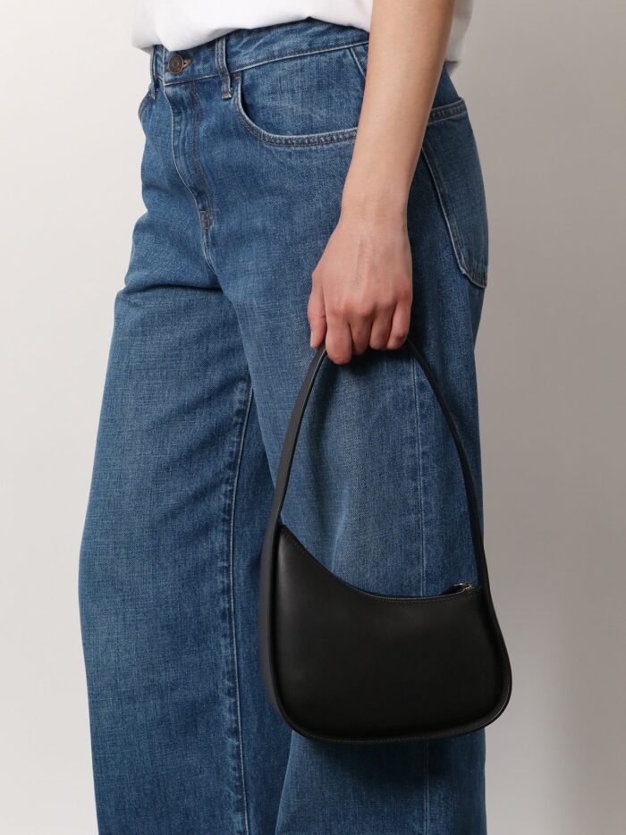 THE ROW Half Moon Leather Shoulder Bag