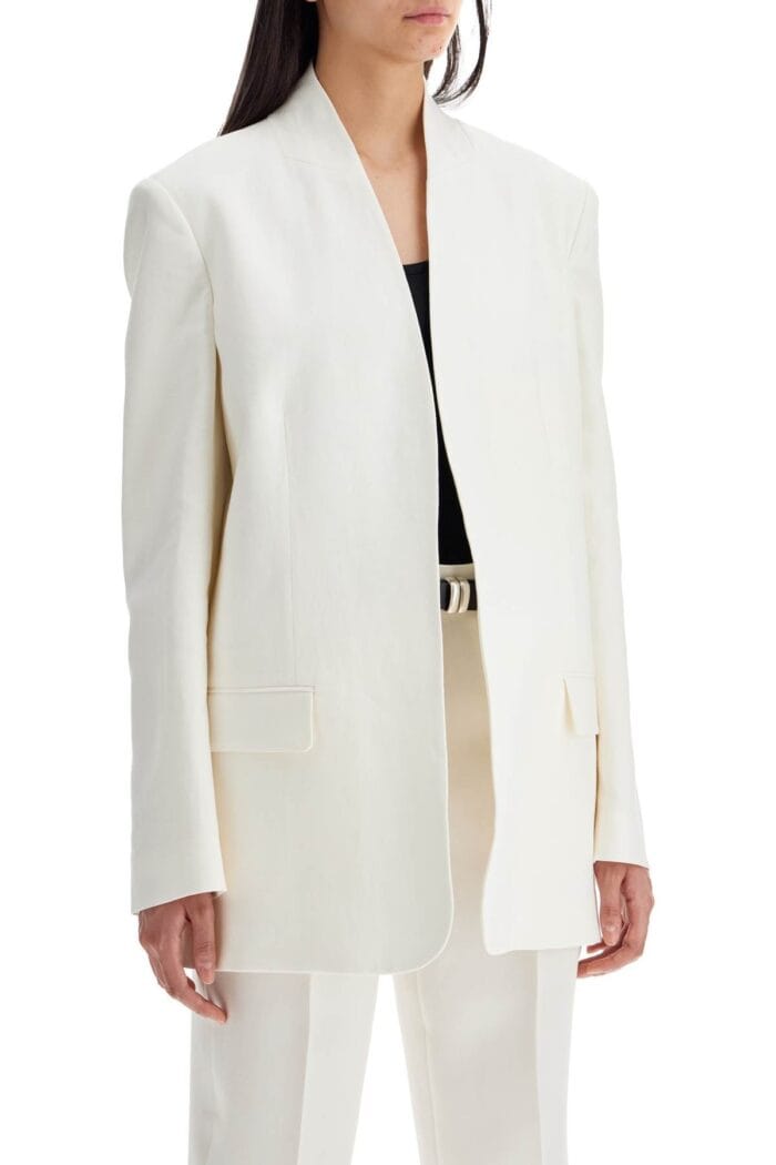 THE ROW "harvy Open Linen Blazer