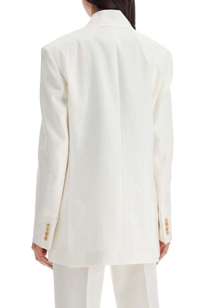 THE ROW "harvy Open Linen Blazer