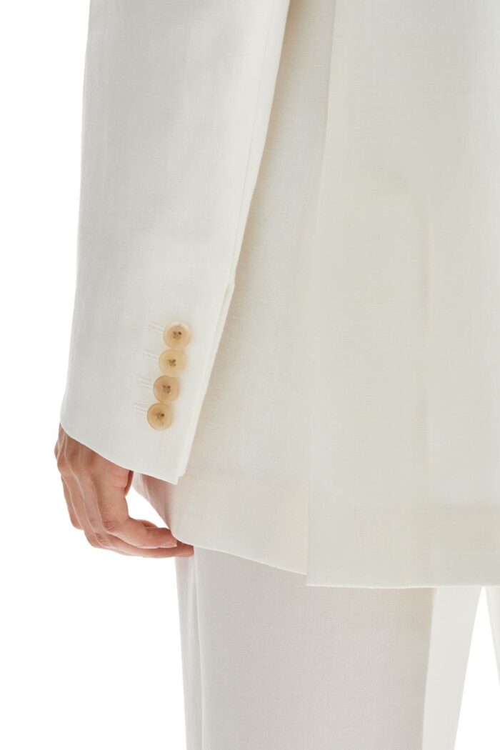 THE ROW "harvy Open Linen Blazer