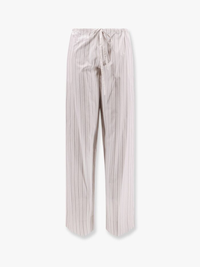 THE ROW Hypnosta Organic Cotton Trousers With Drawstring