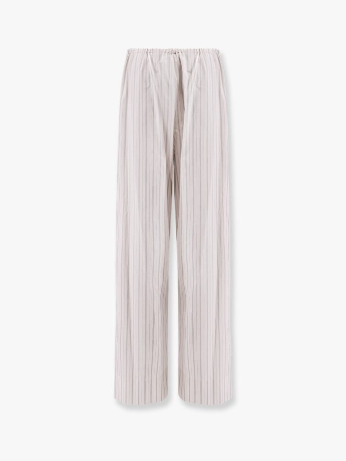 THE ROW Hypnosta Organic Cotton Trousers With Drawstring